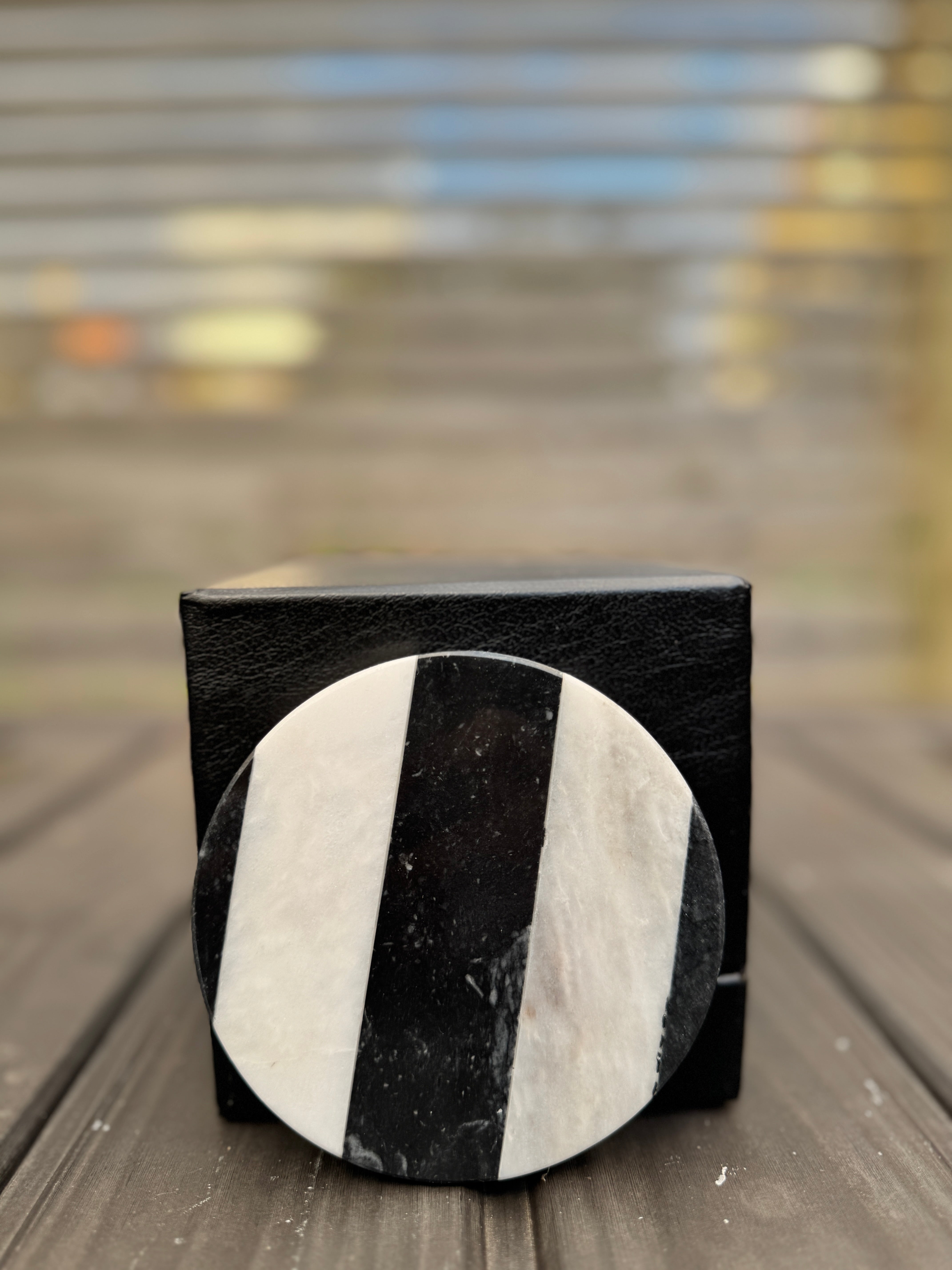 Striped Stone Coasters