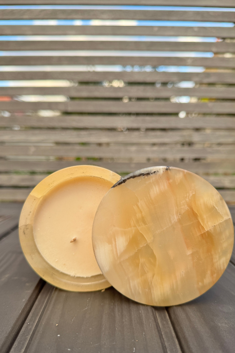 Honey Alabaster Candle
