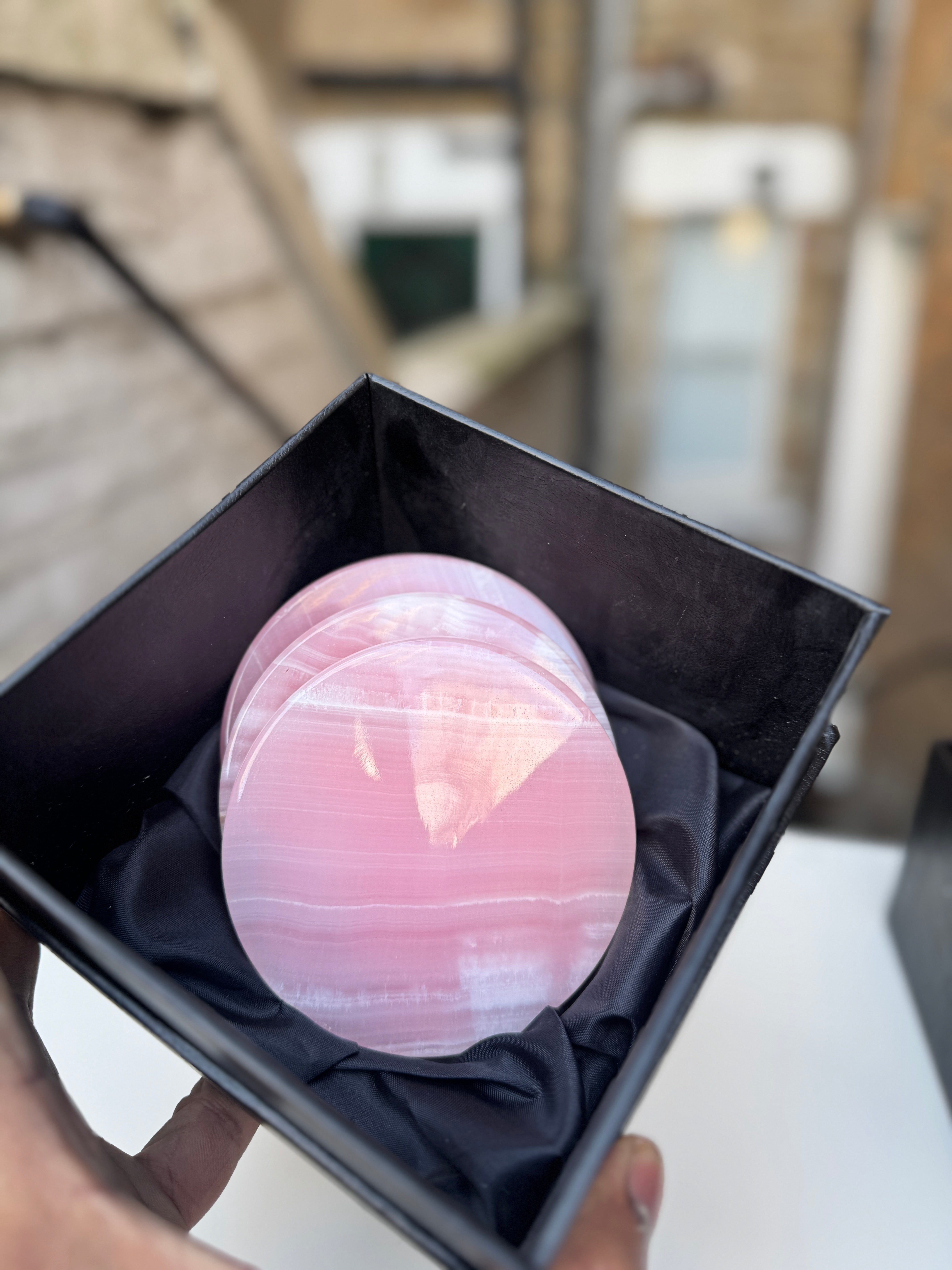 Pink Onyx Coaster