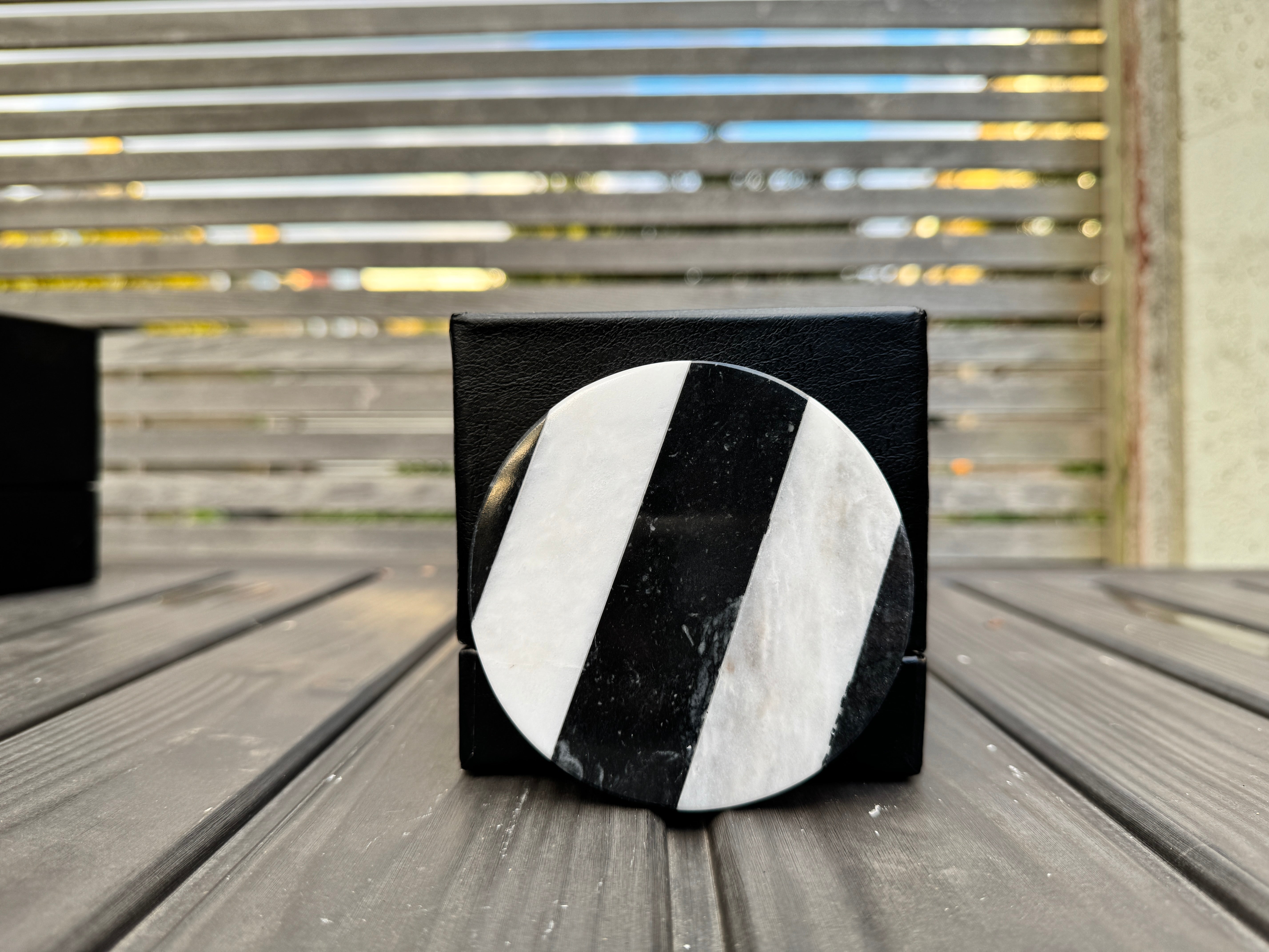Striped Stone Coasters